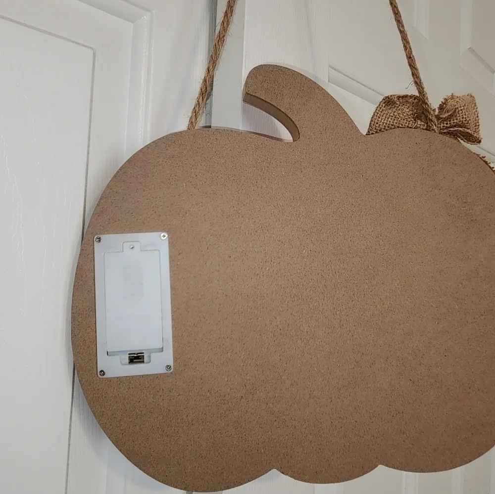 Always Be  Thankful  Light Up Pumpkin NWT
